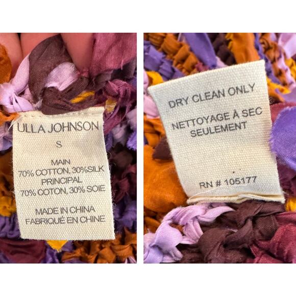 Ulla Johnson Emmalina Crochet Fringe Cotton & Silk Maxi Dress Size Small - Picture 16 of 16